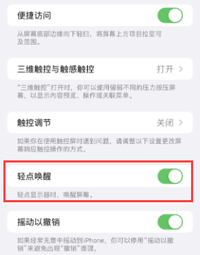 镇宁苹果授权维修站分享iPhone轻点无法唤醒怎么办 