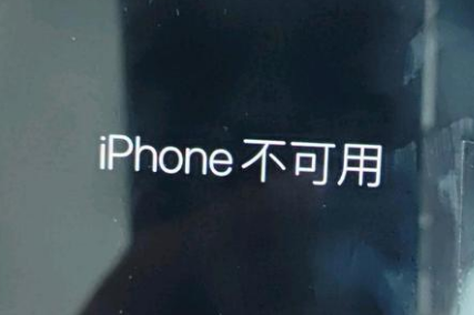 镇宁苹果服务网点分享锁屏界面显示“iPhone 不可用”如何解决 