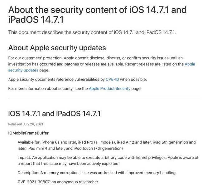 镇宁苹果手机维修分享iOS 14.7.1 正式版更新内容及升级方法 